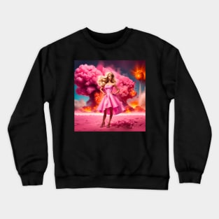 Barbenheimer nuclear barbie Crewneck Sweatshirt